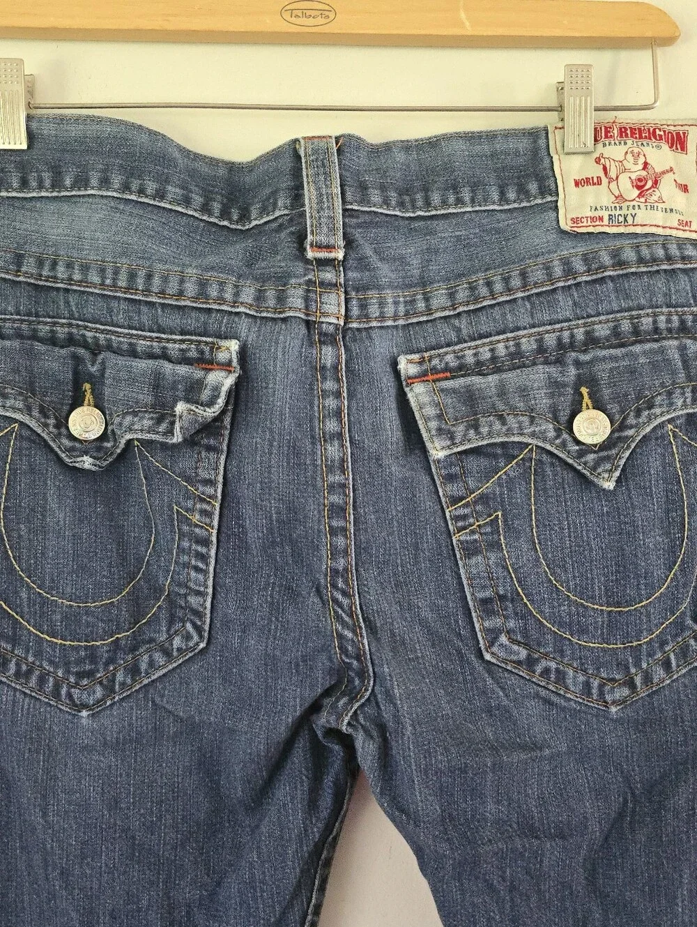 True Religion Ricky Straight Leg Vintage Jeans Men’s Size 38x31 Y2K
